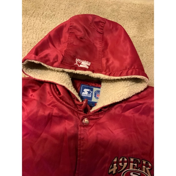 STARTER San Francisco 49ers Jacket w| Hood - Picture 5 of 6